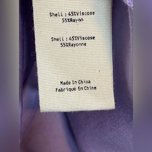 L'AGENCE  Annie tie front Blouse in LAVENDER. XXL NWT - Picture 7 of 12